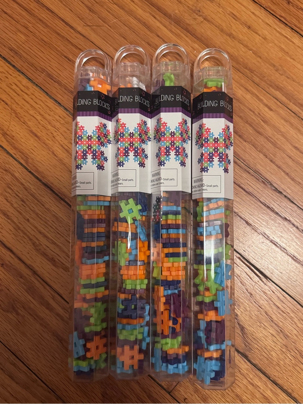 LOT OF 4 Target Bullseye Mini Hashtag Building Blocks NEW Fall colors